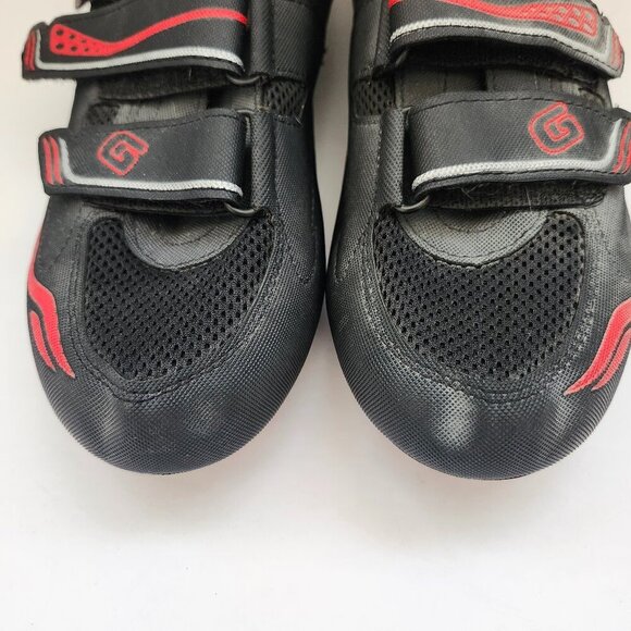 Gavin VELO Road Bike Hook Loop Black Red Cycling Peleton Biking Shoe Size 11.5 - Picture 9 of 13